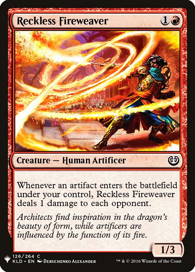 Reckless Fireweaver [Mystery Booster] | Jomio and Rueliete's Cards and Comics
