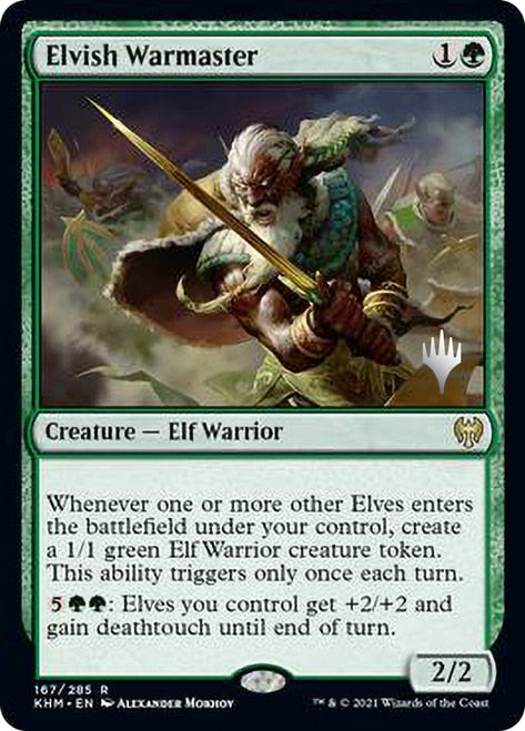 Elvish Warmaster (Promo Pack) [Kaldheim Promos] | Jomio and Rueliete's Cards and Comics