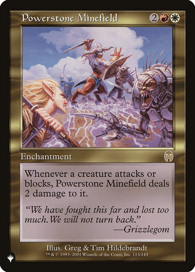 Powerstone Minefield [The List] | Jomio and Rueliete's Cards and Comics