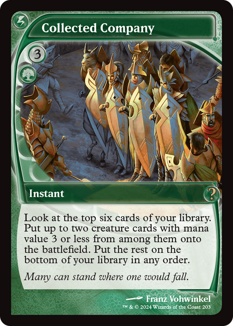 Collected Company (Future Sight) [Mystery Booster 2] | Jomio and Rueliete's Cards and Comics