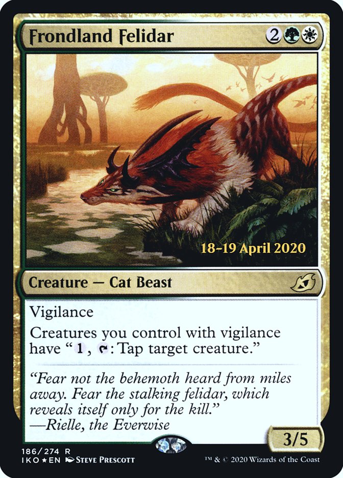 Frondland Felidar [Ikoria: Lair of Behemoths Prerelease Promos] | Jomio and Rueliete's Cards and Comics