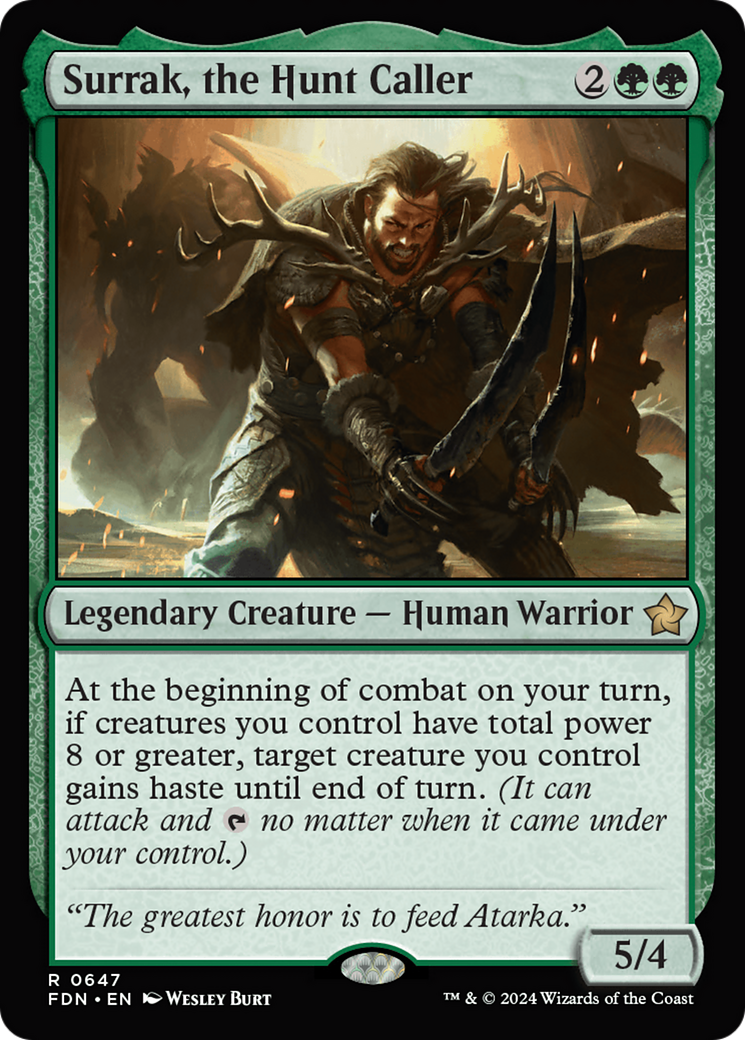 Surrak, the Hunt Caller [Foundations] | Jomio and Rueliete's Cards and Comics