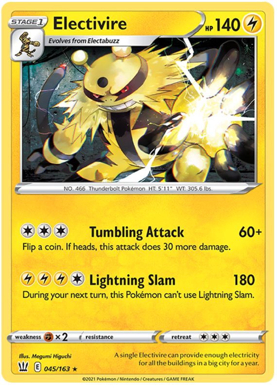 Electivire (045/163) [Sword & Shield: Battle Styles] | Jomio and Rueliete's Cards and Comics