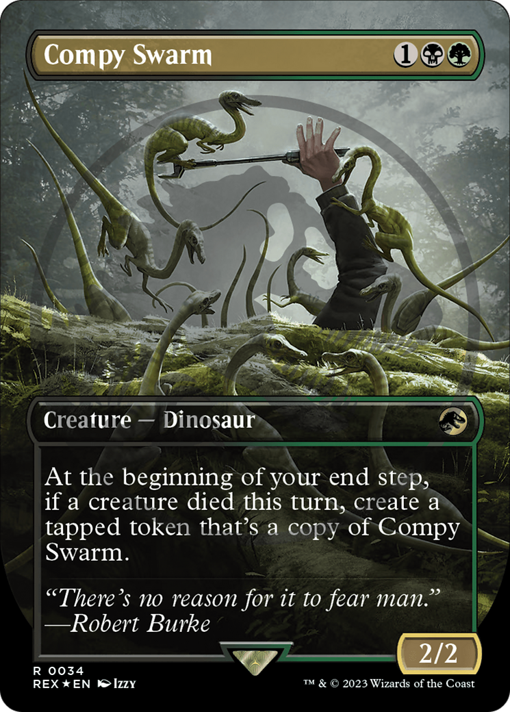 Compy Swarm (Emblem) (Borderless) [Jurassic World Collection Tokens] | Jomio and Rueliete's Cards and Comics