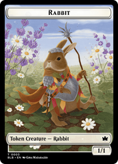 Rabbit // Rabbit Double-Sided Token [Bloomburrow Tokens] | Jomio and Rueliete's Cards and Comics