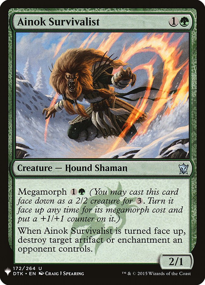 Ainok Survivalist [Mystery Booster] | Jomio and Rueliete's Cards and Comics