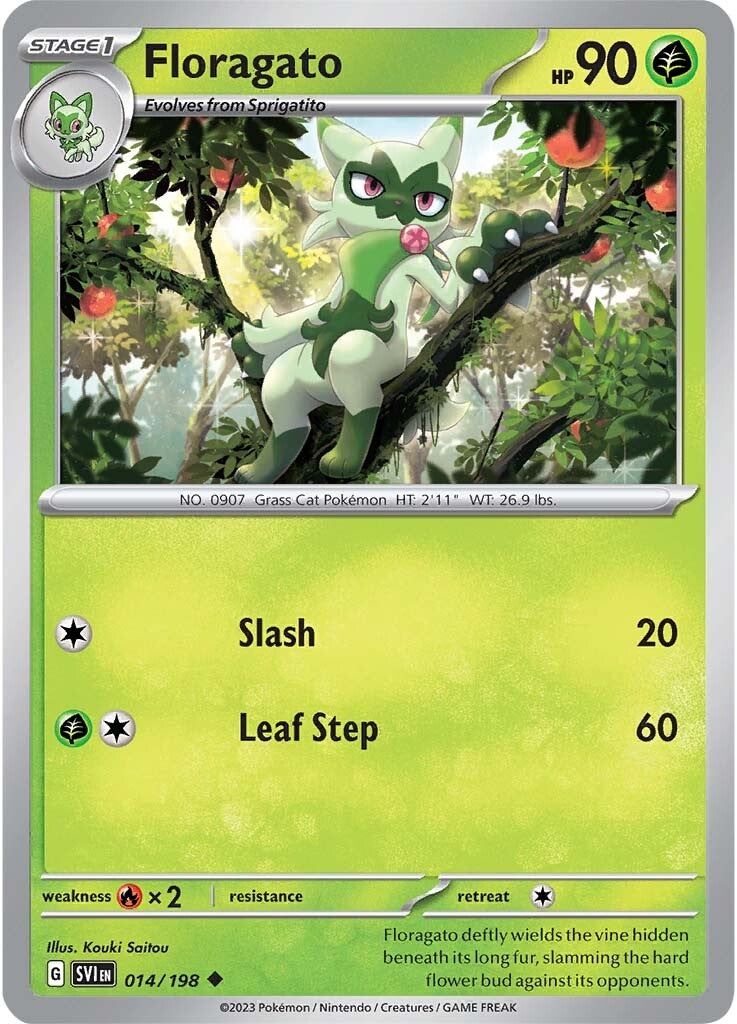 Floragato (014/198) [Scarlet & Violet: Base Set] | Jomio and Rueliete's Cards and Comics