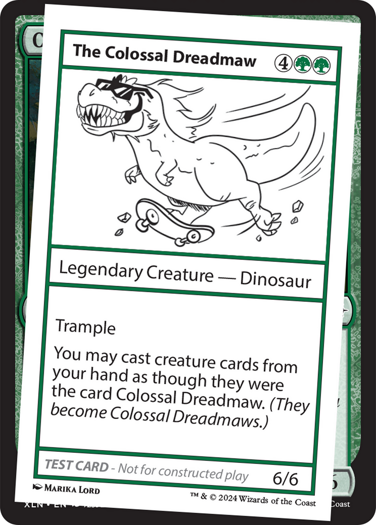 The Colossal Dreadmaw [Mystery Booster 2 Playtest Cards] | Jomio and Rueliete's Cards and Comics