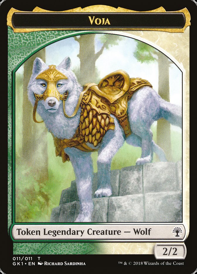 Voja // Saproling Double-Sided Token [Guilds of Ravnica Guild Kit Tokens] | Jomio and Rueliete's Cards and Comics