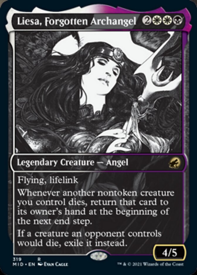 Liesa, Forgotten Archangel (Showcase Eternal Night) [Innistrad: Midnight Hunt] | Jomio and Rueliete's Cards and Comics