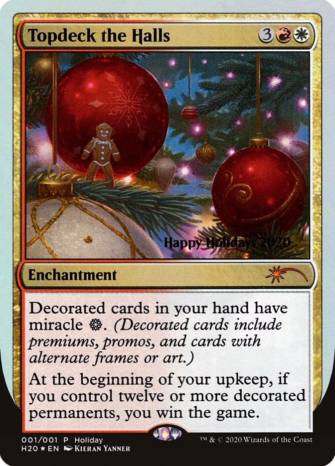 Topdeck the Halls [Happy Holidays] | Jomio and Rueliete's Cards and Comics