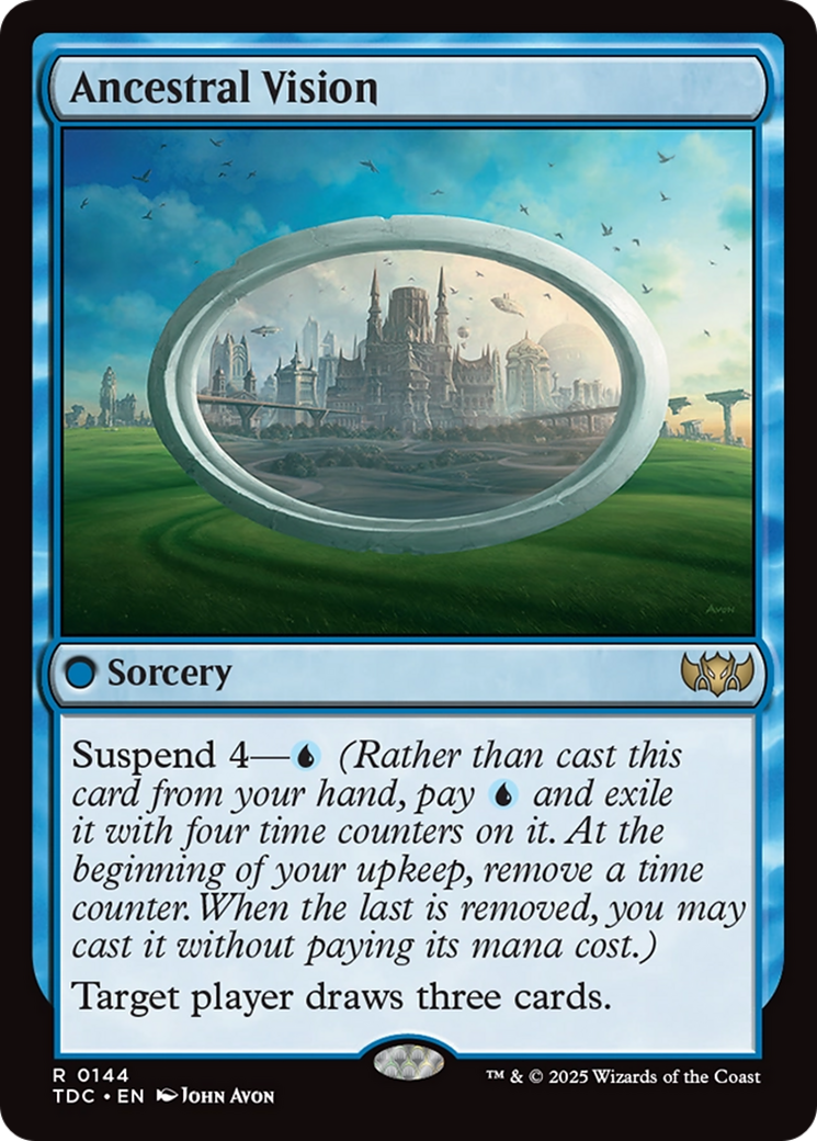 Ancestral Vision [Tarkir: Dragonstorm Commander] | Jomio and Rueliete's Cards and Comics