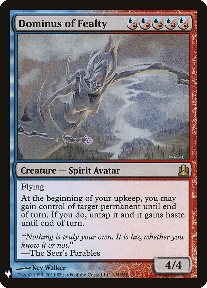 Dominus of Fealty [Mystery Booster] | Jomio and Rueliete's Cards and Comics