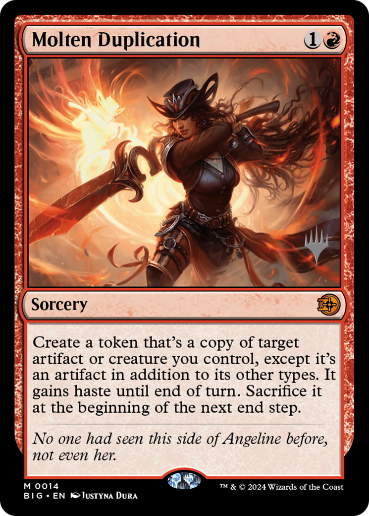 Molten Duplication [Outlaws of Thunder Junction: The Big Score Promos] | Jomio and Rueliete's Cards and Comics