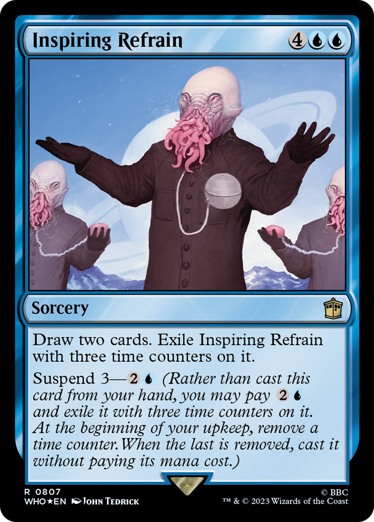 Inspiring Refrain (Surge Foil) [Doctor Who] | Jomio and Rueliete's Cards and Comics
