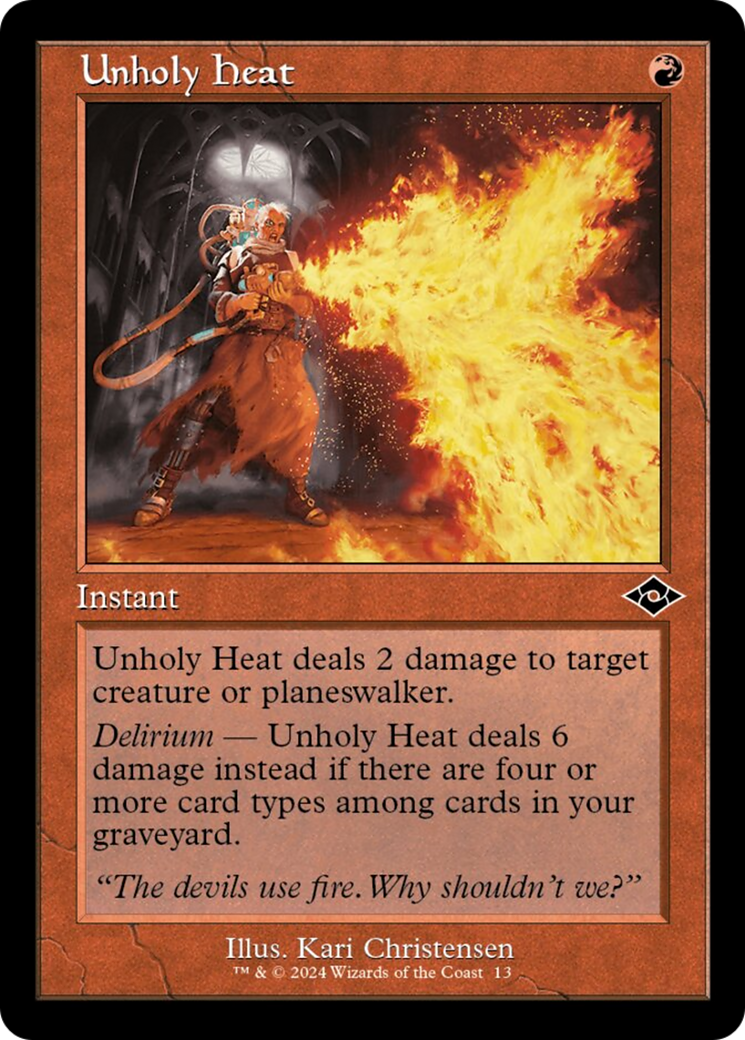 Unholy Heat (Retro) [Modern Horizons 2] | Jomio and Rueliete's Cards and Comics