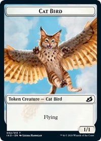 Cat Bird // Human Soldier (004) Double-Sided Token [Ikoria: Lair of Behemoths Tokens] | Jomio and Rueliete's Cards and Comics