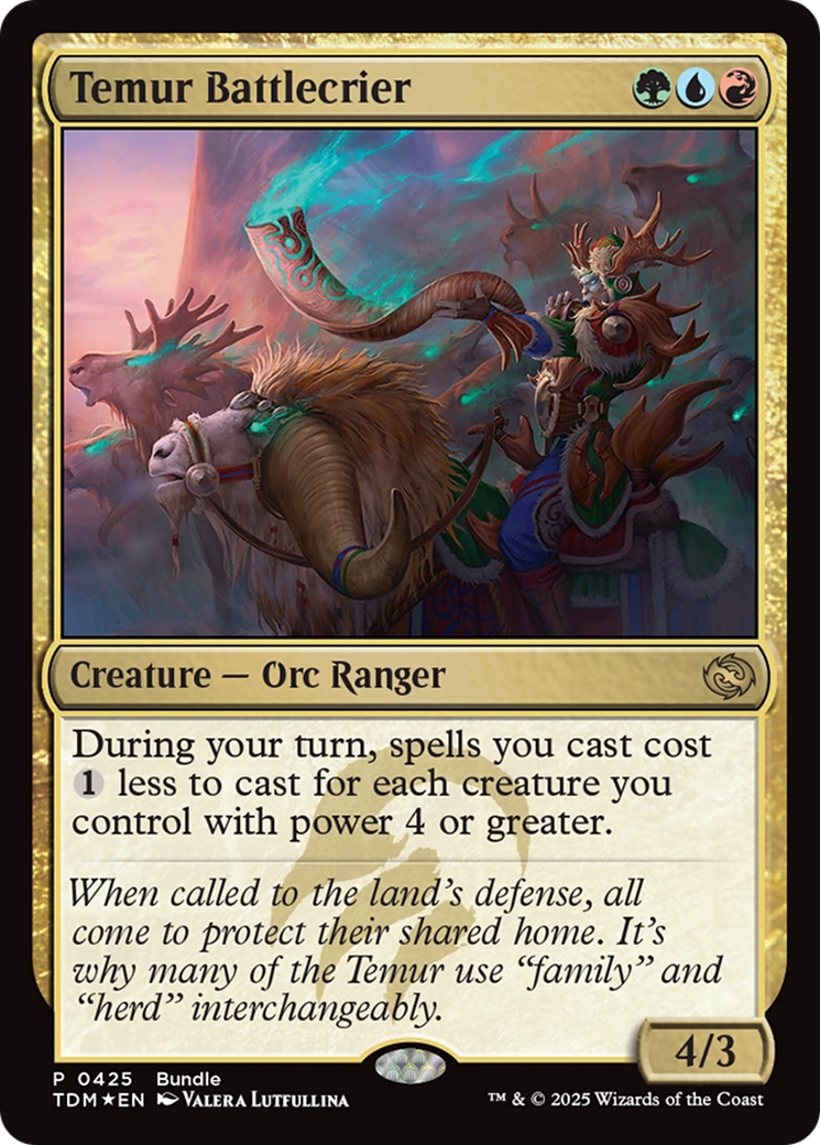 Temur Battlecrier (Bundle) [Tarkir: Dragonstorm Promos] | Jomio and Rueliete's Cards and Comics