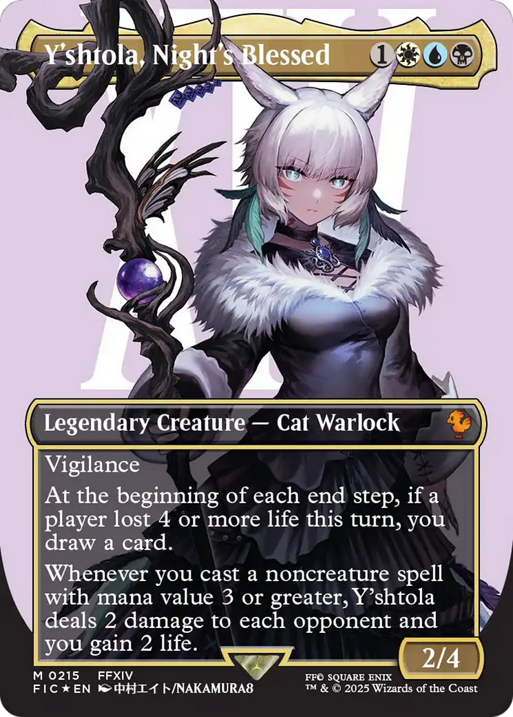Y'shtola, Night's Blessed (Borderless) (Surge Foil) [FINAL FANTASY Commander] | Jomio and Rueliete's Cards and Comics