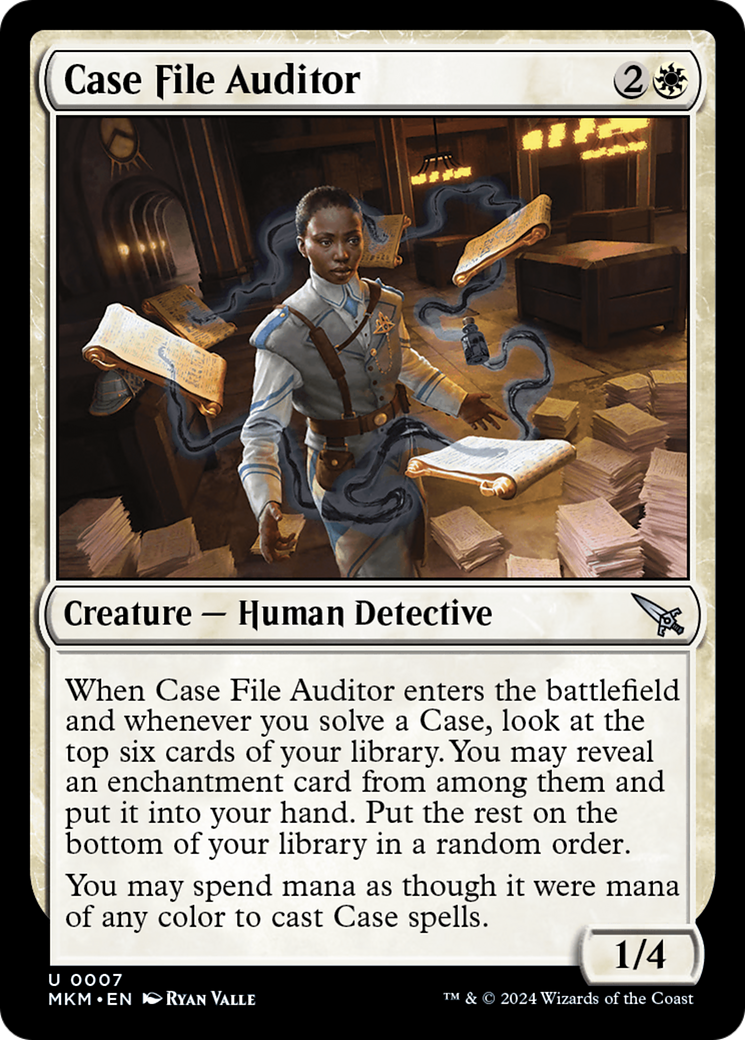 Case File Auditor (Black) [Murders at Karlov Manor] | Jomio and Rueliete's Cards and Comics