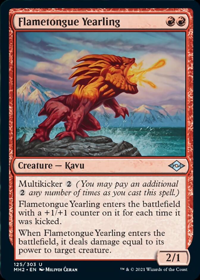 Flametongue Yearling [Modern Horizons 2] | Jomio and Rueliete's Cards and Comics