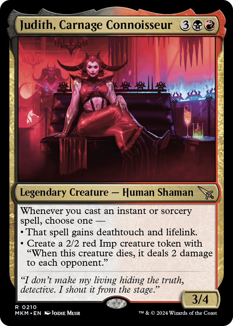Judith, Carnage Connoisseur [Murders at Karlov Manor] | Jomio and Rueliete's Cards and Comics