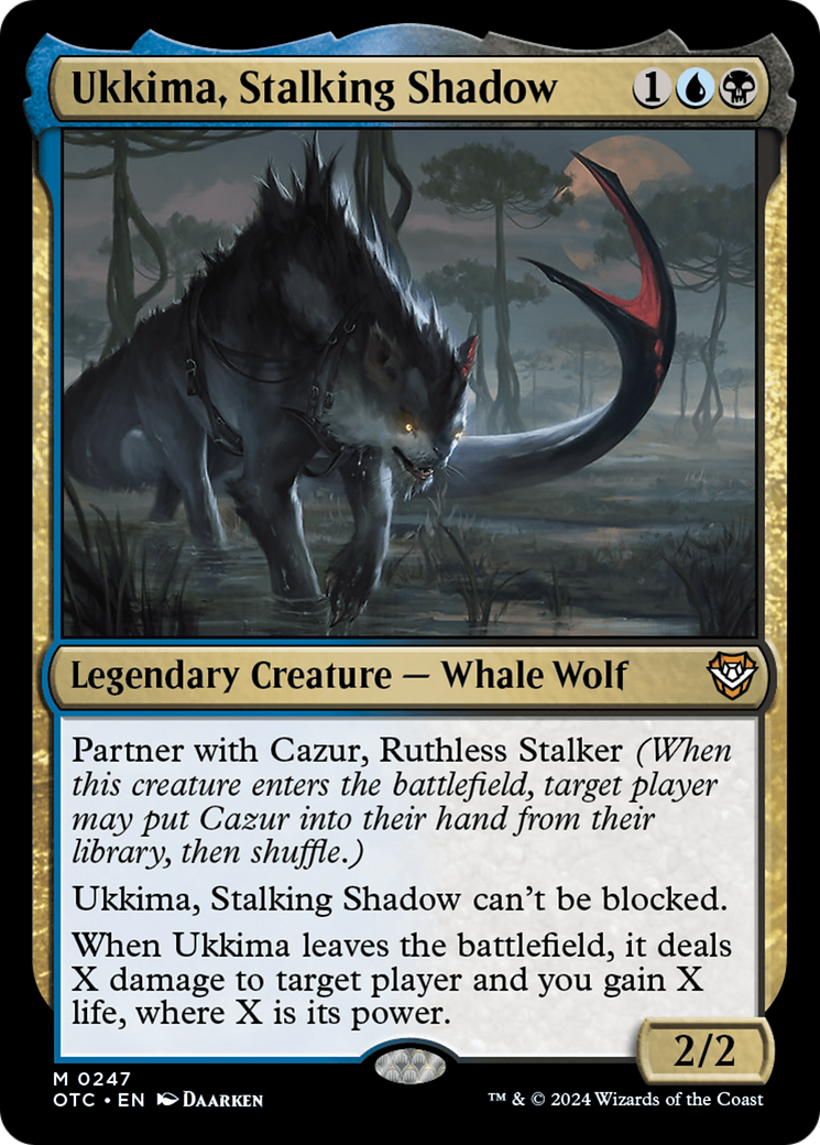 Ukkima, Stalking Shadow [Outlaws of Thunder Junction Commander] | Jomio and Rueliete's Cards and Comics