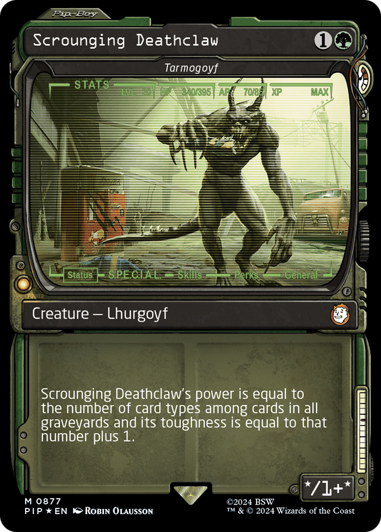 Scrounging Deathclaw - Tarmogoyf (Showcase) (Surge Foil) [Fallout] | Jomio and Rueliete's Cards and Comics