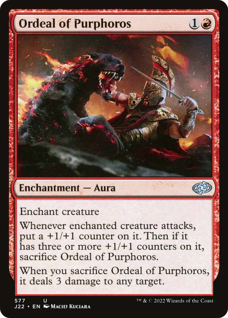 Ordeal of Purphoros [Jumpstart 2022] | Jomio and Rueliete's Cards and Comics