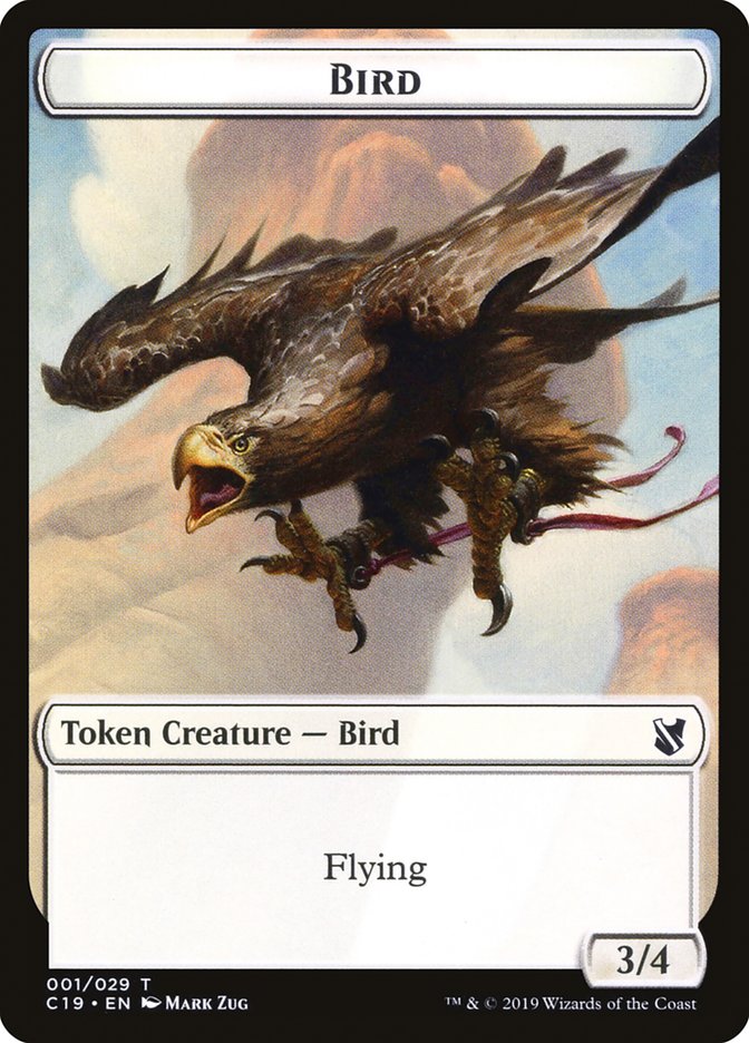 Bird Token (001/029) [Commander 2019 Tokens] | Jomio and Rueliete's Cards and Comics