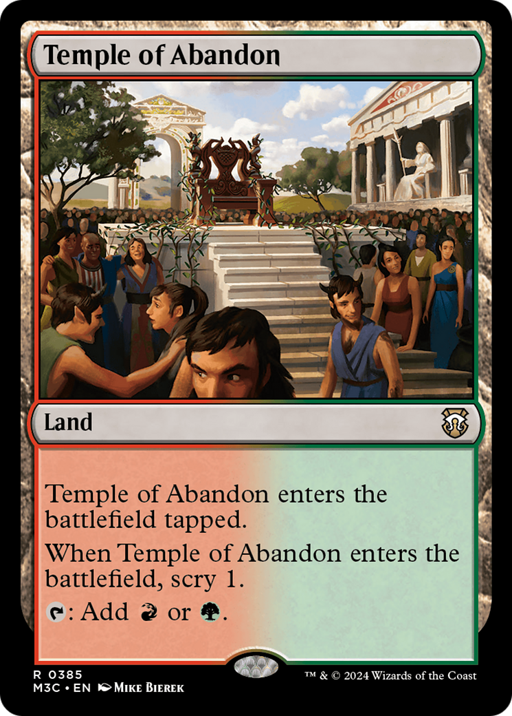 Temple of Abandon [Modern Horizons 3 Commander] | Jomio and Rueliete's Cards and Comics