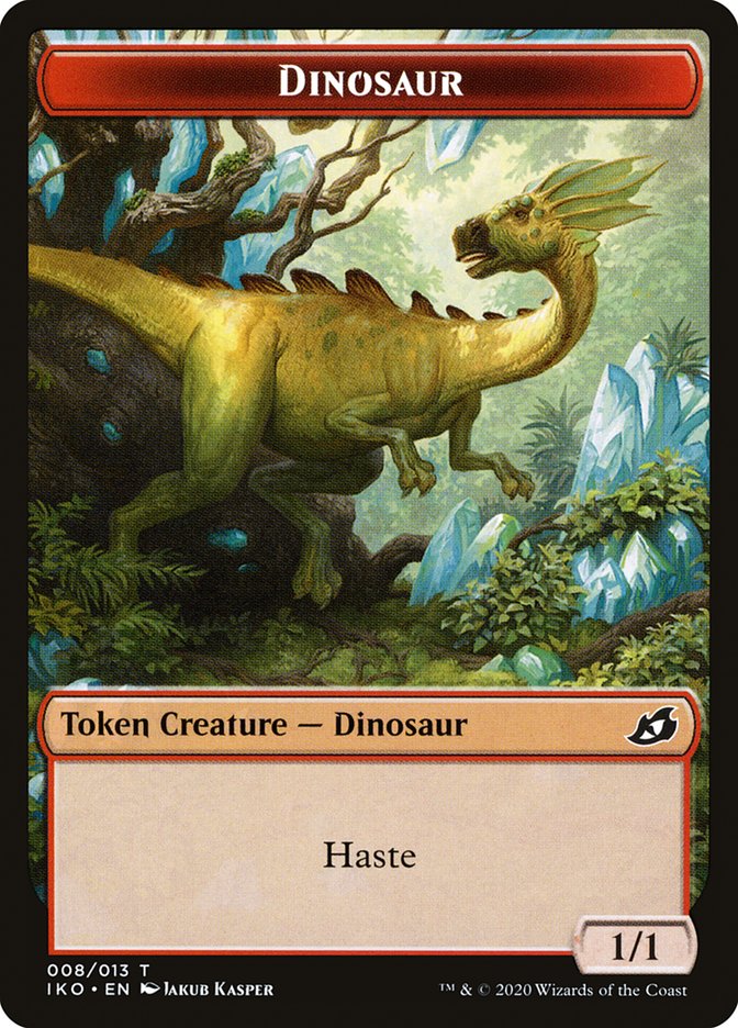 Dinosaur Token [Ikoria: Lair of Behemoths Tokens] | Jomio and Rueliete's Cards and Comics