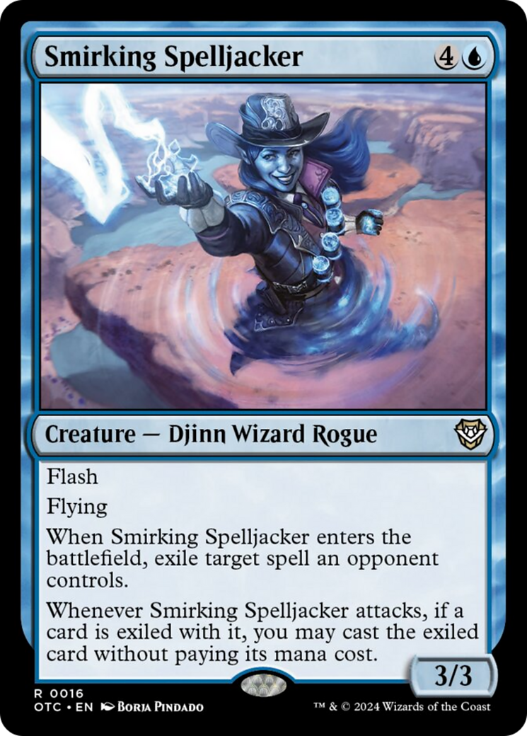 Smirking Spelljacker [Outlaws of Thunder Junction Commander] | Jomio and Rueliete's Cards and Comics