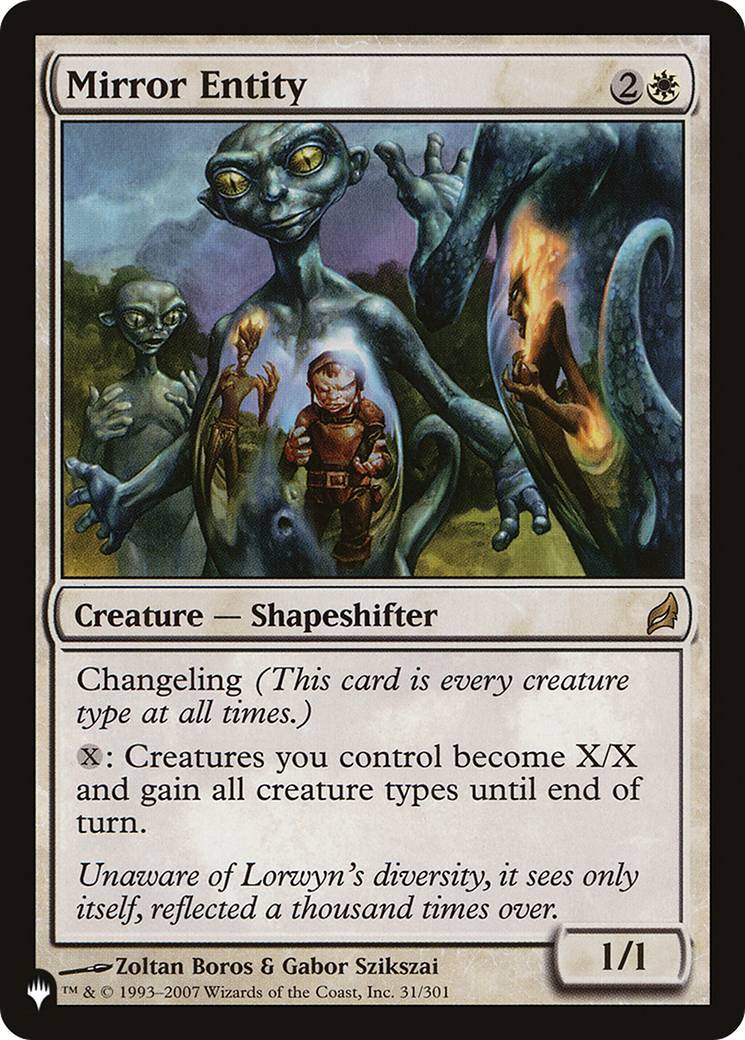 Mirror Entity (LRW) [The List] | Jomio and Rueliete's Cards and Comics