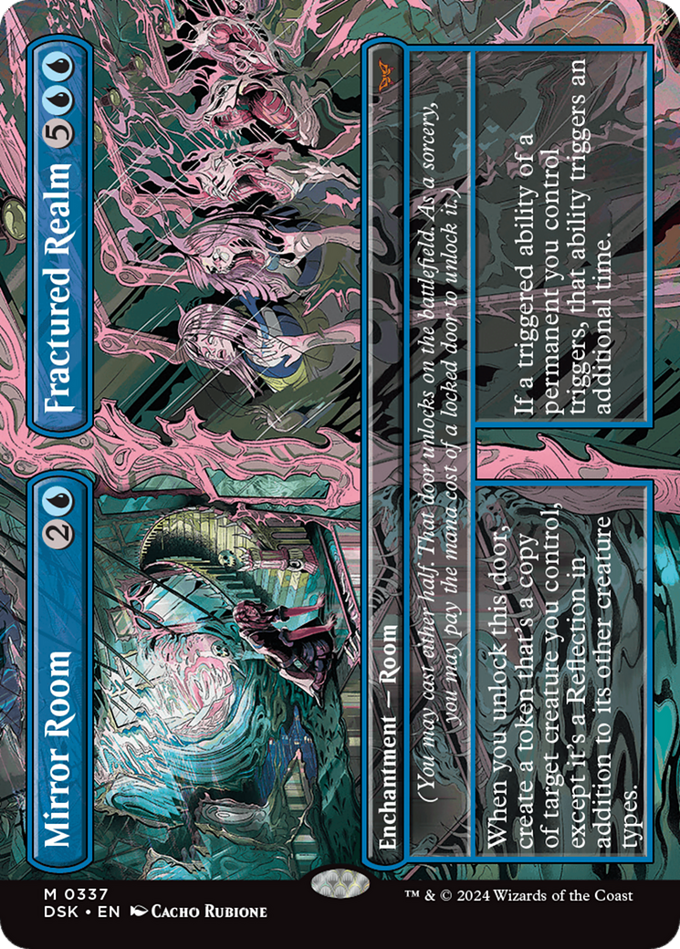 Mirror Room // Fractured Realm (Borderless) [Duskmourn: House of Horror] | Jomio and Rueliete's Cards and Comics