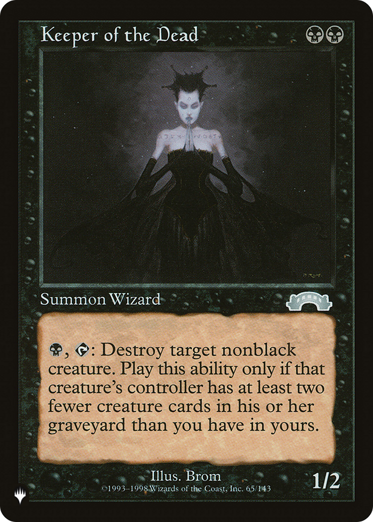 Keeper of the Dead [The List] | Jomio and Rueliete's Cards and Comics