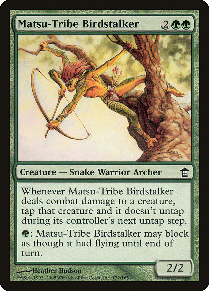 Matsu-Tribe Birdstalker [Saviors of Kamigawa] | Jomio and Rueliete's Cards and Comics