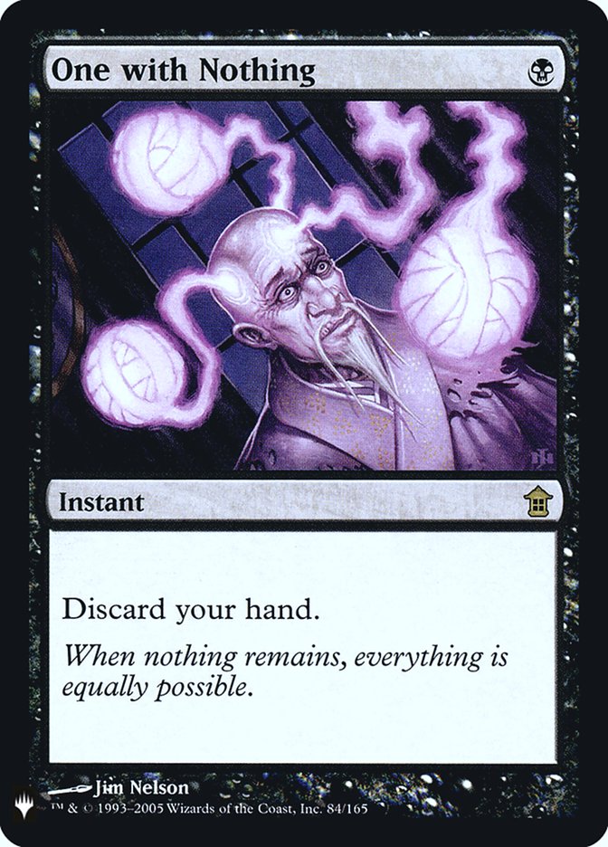 One with Nothing [Mystery Booster] | Jomio and Rueliete's Cards and Comics