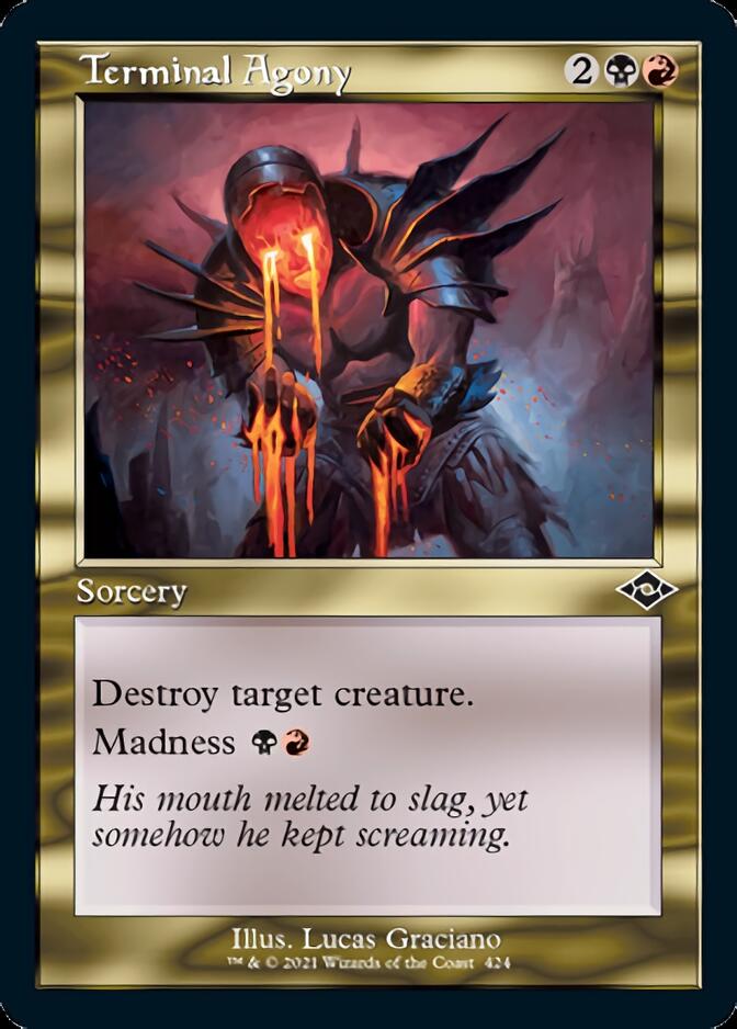 Terminal Agony (Retro Foil Etched) [Modern Horizons 2] | Jomio and Rueliete's Cards and Comics