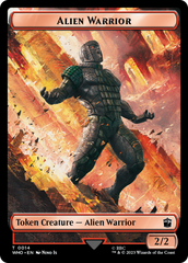 Alien Warrior // Treasure (0030) Double-Sided Token [Doctor Who Tokens] | Jomio and Rueliete's Cards and Comics