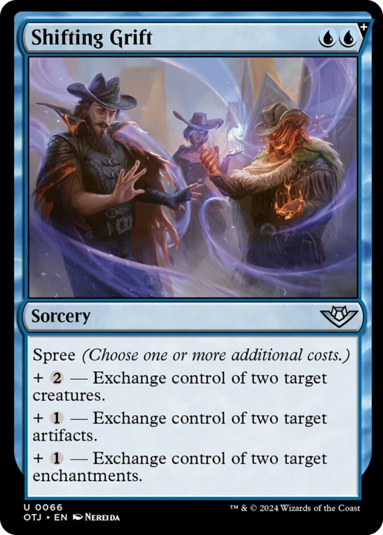 Shifting Grift [Outlaws of Thunder Junction] | Jomio and Rueliete's Cards and Comics
