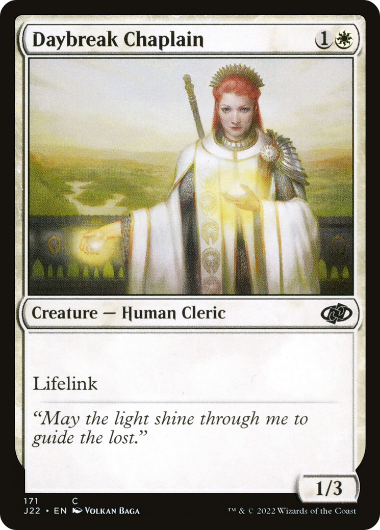 Daybreak Chaplain [Jumpstart 2022] | Jomio and Rueliete's Cards and Comics