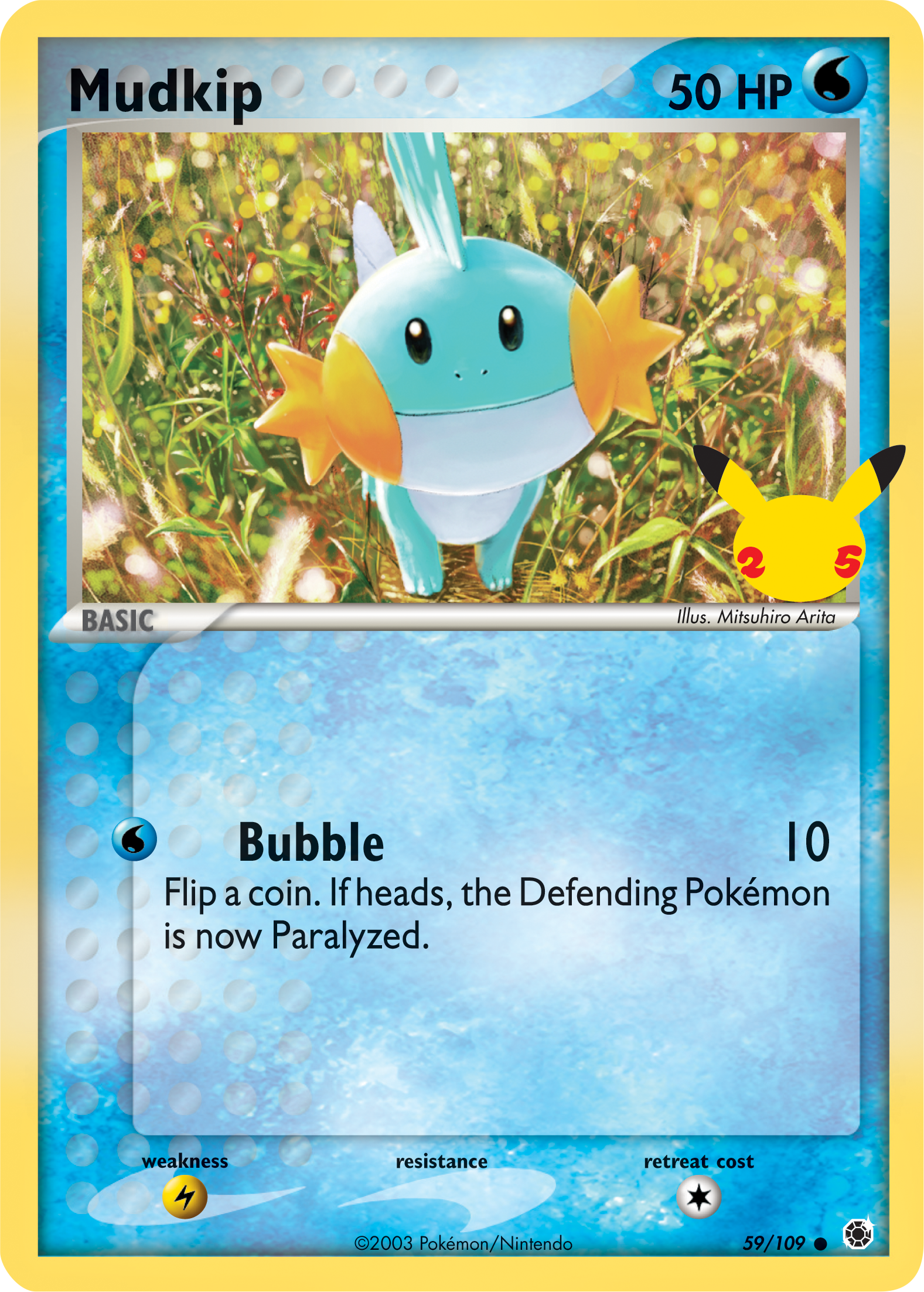 Mudkip (59/109) (Jumbo Card) [First Partner Pack] | Jomio and Rueliete's Cards and Comics