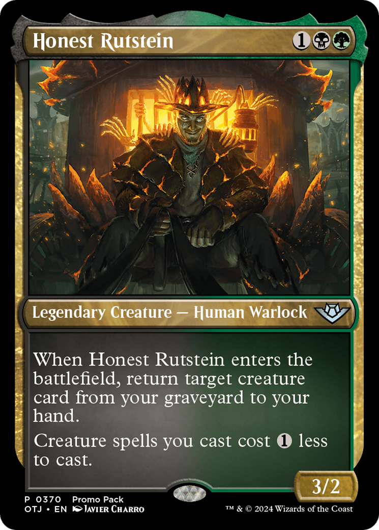 Honest Rutstein (Promo Pack) [Outlaws of Thunder Junction Promos] | Jomio and Rueliete's Cards and Comics