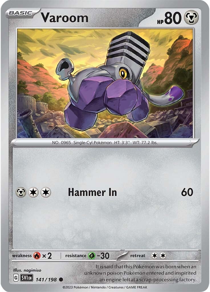 Varoom (141/198) [Scarlet & Violet: Base Set] | Jomio and Rueliete's Cards and Comics