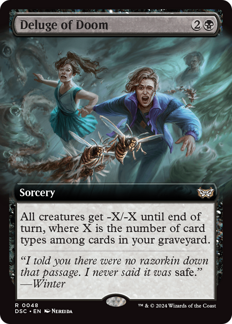 Deluge of Doom (Extended Art) [Duskmourn: House of Horror Commander] | Jomio and Rueliete's Cards and Comics