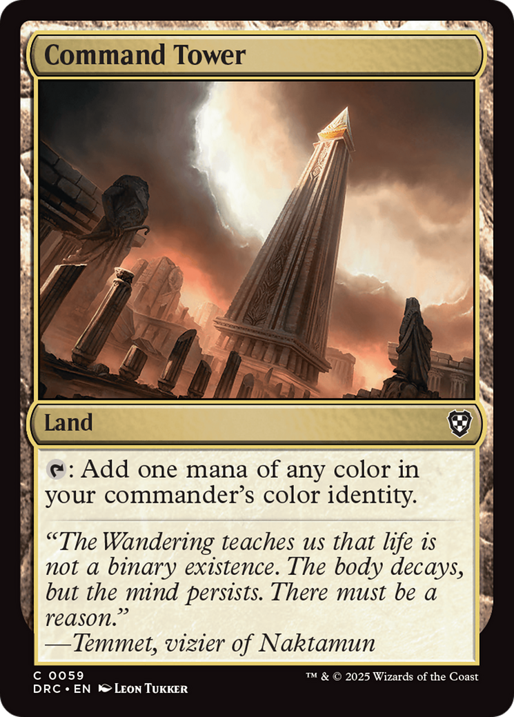 Command Tower [Aetherdrift Commander] | Jomio and Rueliete's Cards and Comics