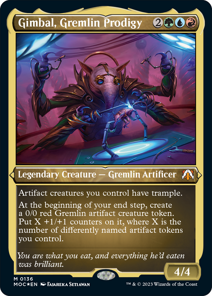 Gimbal, Gremlin Prodigy (Display Commander) [March of the Machine Commander] | Jomio and Rueliete's Cards and Comics