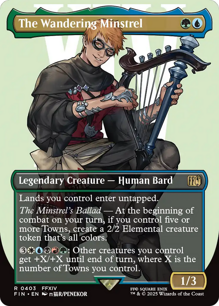 The Wandering Minstrel (Borderless) [FINAL FANTASY] | Jomio and Rueliete's Cards and Comics
