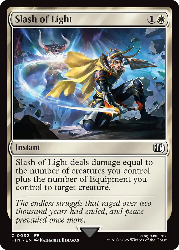 Slash of Light [FINAL FANTASY] | Jomio and Rueliete's Cards and Comics
